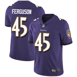 Ravens 45 Jaylon Ferguson Purple Team Color Men Stitched Football Vapor Untouchable Limited Jersey