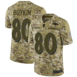 Ravens 80 Miles Boykin Camo Men Stitched Football Limited 2018 Salute To Service Jersey