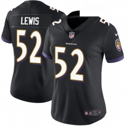 Womens Nike Baltimore Ravens 52 Ray Lewis Elite Black Alternate NFL Jersey