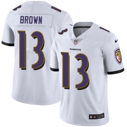 Nike Ravens #13 John Brown White Youth Stitched NFL Vapor Untouchable Limited Jersey