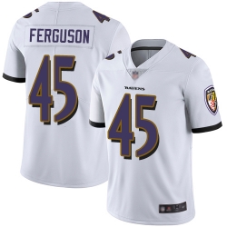 Ravens 45 Jaylon Ferguson White Youth Stitched Football Vapor Untouchable Limited Jersey