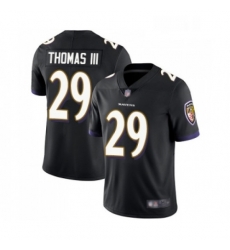 Youth Baltimore Ravens 29 Earl Thomas III Black Alternate Vapor Untouchable Limited Player Football Jersey