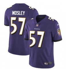 Youth Nike Baltimore Ravens 57 CJ Mosley Elite Purple Team Color NFL Jersey