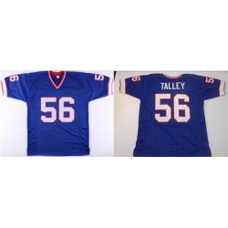 Men Bills 56 Darryl Talley blue throwback jersey