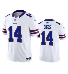 Men Buffalo Bills 14 Stefon Diggs White 2023 F U S E  Vapor Untouchable Limited Stitched Jersey