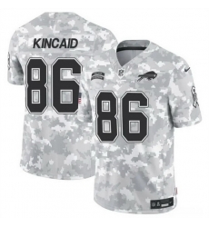 Men Buffalo Bills 86 Dalton Kincaid 2024 F U S E Arctic Camo Salute To Service Limited Stitched Football Jersey