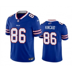 Men Buffalo Bills 86 Dalton Kincaid Blue 2023 Draft Vapor Untouchable Limited Stitched Jersey