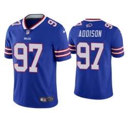 Men Buffalo Bills 97 Mario Addison Blue Vapor Untouchable Limited Stitched Jersey