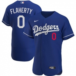 Men Los Angeles Dodgers #0 Jack Flaherty Blue Flex Base Stitched MLB Jersey