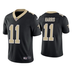 Men Saints 11 Deonte Harris Vapor Untouchable Limited Black Jersey