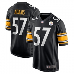 Men Steelers 57 Montravius Adams Vapor Limited Black Jerseys