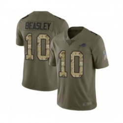 Mens Buffalo Bills 10 Cole Beasley Limited Olive Camo 2017 Salute to Service Football Jersey