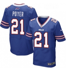 Mens Nike Buffalo Bills 21 Jordan Poyer Elite Royal Blue Team Color NFL Jersey