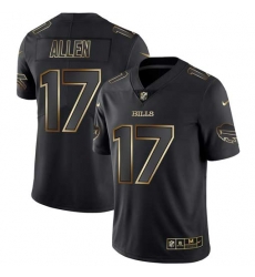 Nike Bills 17 Josh Allen Black Gold Vapor Untouchable Limited Jersey