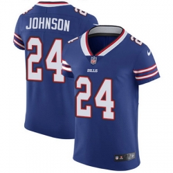 Nike Bills #24 Taron Johnson Royal Blue Team Color Mens Stitched NFL Vapor Untouchable Elite Jersey