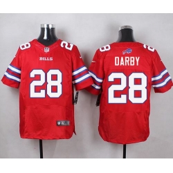 Nike Bills #28 Ronald Darby Red Mens Stitched NFL Elite Rush Jersey