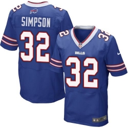 Nike Bills #32 O  J  Simpson Royal Blue Team Color Mens Stitched NFL New Elite Jersey