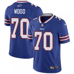 Nike Bills #70 Eric Wood Royal Blue Team Color Mens Stitched NFL Vapor Untouchable Limited Jersey