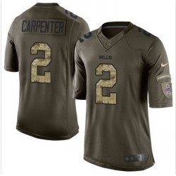 Nike Buffalo Bills #2 Dan Carpenter Green Men 27s Stitched NFL Limited Salute To Service Jersey