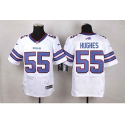 nike nfl jerseys buffalo bills 55 hughes white[Elite][hughes]