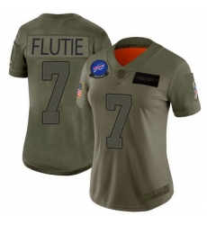 Women Buffalo Bills Doug Flutie Camo Limited 2019 Salute to Service Jersey