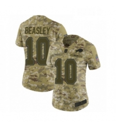 Womens Buffalo Bills 10 Cole Beasley Limited Camo 2018 Salute to Service Football Jersey