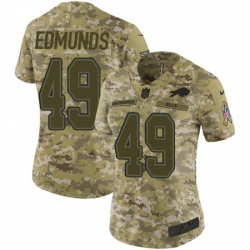 Womens Nike Buffalo Bills 49 Tremaine Edmunds Limited Camo 2018 Salute to Service NFL Jersey