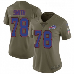 Womens Nike Buffalo Bills 78 Bruce Smith Limited Olive 2017 Salute to Service NFL Jersey