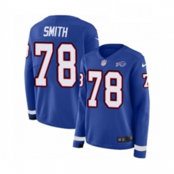 Womens Nike Buffalo Bills 78 Bruce Smith Limited Royal Blue Therma Long Sleeve NFL Jersey