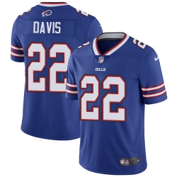 Nike Bills #22 Vontae Davis Royal Blue Team Color Youth Stitched NFL Vapor Untouchable Limited Jersey