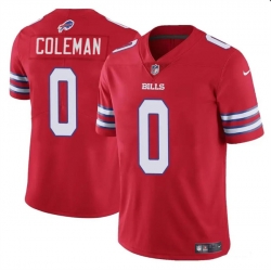 Youth Buffalo Bills 0 Keon Coleman Red 2024 Draft Vapor Untouchable Limited Stitched Football Jersey