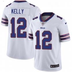 Youth Nike Buffalo Bills 12 Jim Kelly Elite White NFL Jersey