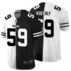 Carolina Panthers 59 Luke Kuechly Men Black V White Peace Split Nike Vapor Untouchable Limited NFL Jersey