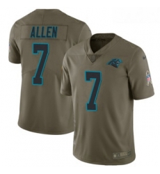 Kyle Allen Men Carolina Panthers Nike 2017 Salute to Service Jersey Limited Green