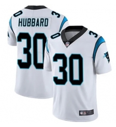 Men Carolina Panthers #30 Chuba Hubbard White F U S E Stitched NFL Jersey