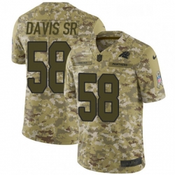 Mens Nike Carolina Panthers 58 Thomas Davis Limited Camo 2018 Salute to Service NFL Jersey