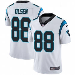 Mens Nike Carolina Panthers 88 Greg Olsen White Vapor Untouchable Limited Player NFL Jersey