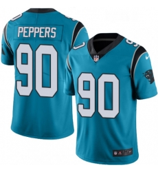 Mens Nike Carolina Panthers 90 Julius Peppers Blue Alternate Vapor Untouchable Limited Player NFL Jersey