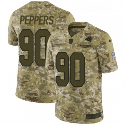 Mens Nike Carolina Panthers 90 Julius Peppers Limited Camo 2018 Salute to Service NFL Jersey