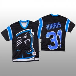 NFL Carolina Panthers 31 Juston Burris Black Men Mitchell  26 Nell Big Face Fashion Limited NFL Jersey