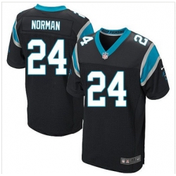 Nike Carolina Panthers #24 Josh Norman Black Team Color Mens Stitched NFL Elite Jersey