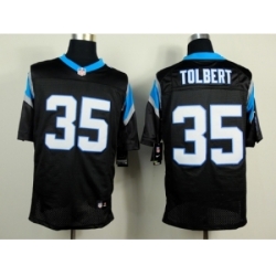 Nike Carolina Panthers 35 Mike Tolbert black Elite NFL Jersey