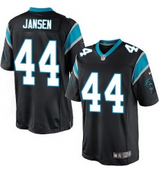 Nike Panthers #44 J.J. Jansen Black Team Color Mens Stitched NFL Elite Jersey