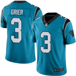 Panthers 3 Will Grier Blue Alternate Men Stitched Football Vapor Untouchable Limited Jersey