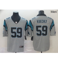Panthers #59 Luke Kuechly Silver Men Stitched Football Limited Inverted Legend Jersey