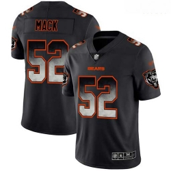 Bears 52 Khalil Mack Black Men Stitched Football Vapor Untouchable Limited Smoke Fashion Jersey