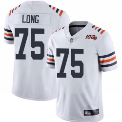 Bears 75 Kyle Long White Alternate Men Stitched Football Vapor Untouchable Limited 100th Season Jersey