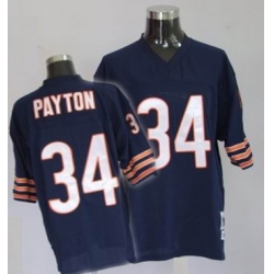 Chicago Bears 34 Walter Payton Premier Throwback Team blue Color mitchellandness Jersey