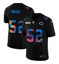 Chicago Bears 52 Khalil Mack Men Nike Multi Color Black 2020 NFL Crucial Catch Vapor Untouchable Limited Jersey