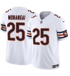 Men Chicago Bears 25 Kyle Monangai White 2025 F U S E Vapor Untouchable Limited Stitched Football Jersey Men Chicago Bears 25 Kyle Monangai White 2025 F U S E Vapor Untouchable Limited Stitched Football Jersey